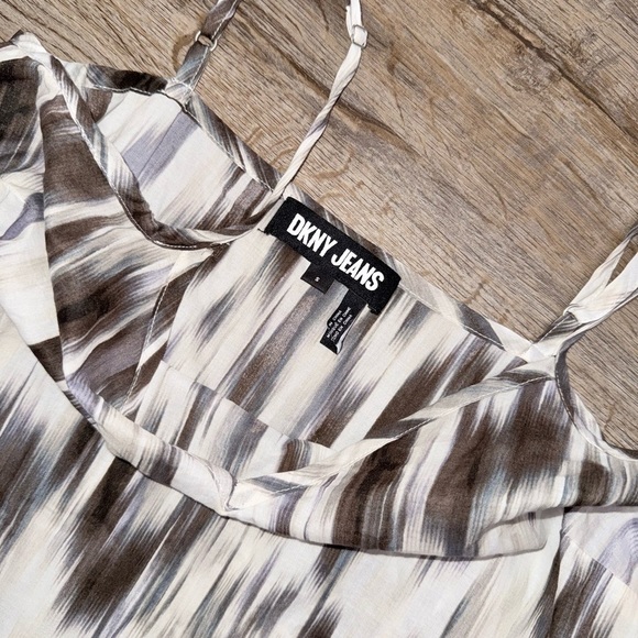 DKNY • V Neck Cotton Maxi Day Dress - Picture 13 of 13